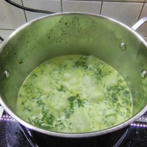 loaded spinach pot