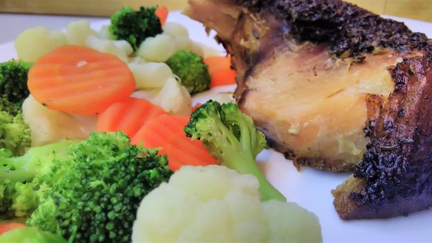 Slow Roasted Pork With Vegetables