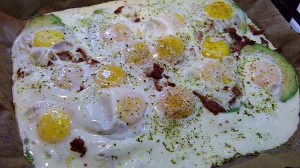 Baked Eggs And Avocado on Tray