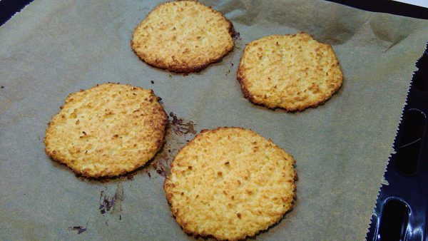 Keto Coconut Cookies on Tray