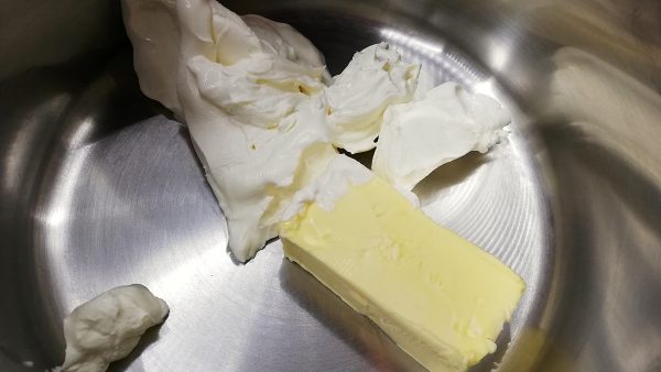 Butter & Cream Cheese in Pot